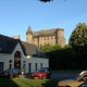 Le château de Vitré vu du parking de la Résidence Habitat Jeunes TREMPLIN